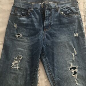 Distressed Blue Denim Jeans Aeropostale